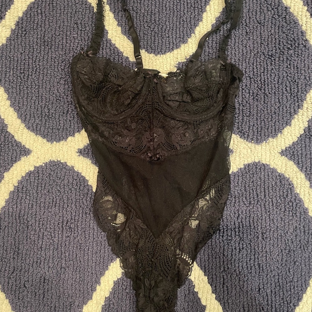 Vintage Victoria’s Secret Lace Mesh Teddy